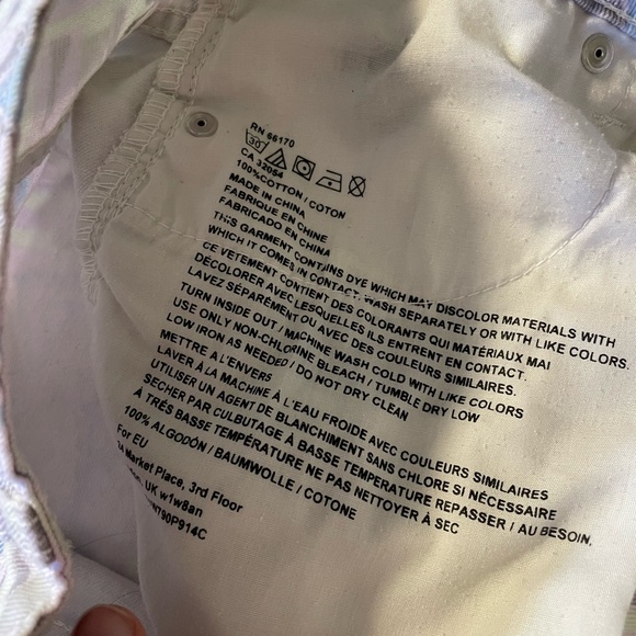 BDG Urban Outfitters Blue Purple Dree Patterned High Rise Cheeky Shorts Size 28 - Picture 9 of 9